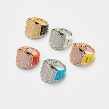 Load image into Gallery viewer, ICE HUE Hip-Hop  Watch Design Brass &amp; Zirconia Ring - Luxury Edgy Jewelry for Men/Women, Unique Streetwear Accessory,Gift for Your Love(With Gift Box)