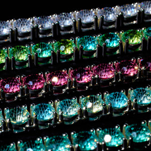 [ICE HUE]18K Gold Vacuum Plated Copper with 5A+ Sri Lanka Zircon 6mm Fireworks Cut Tennis Necklace Miami Italy Mexico & Micro Inspired for Women & Men Luxury Jewelry,Daily Wear,Casual Fashion,Gift Idea,Chicano,Classic,Hip Hop,Simple,Sporty Style