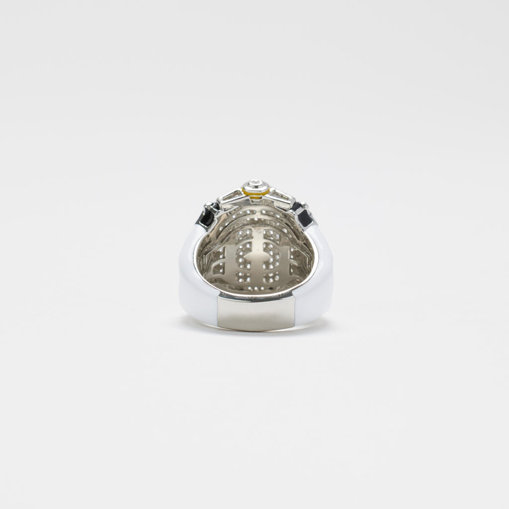 ICE HUE Hip-Hop  Watch Design Brass & Zirconia Ring - Luxury Edgy Jewelry for Men/Women, Unique Streetwear Accessory,Gift for Your Love(With Gift Box)
