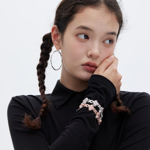 [ICE HUE]18K Gold Vacuum Plated Copper with 5A+ Sri Lanka Colorful Zircon Four-leaf Clover Dopamine Bracelet Miami Italy Mexico & Micro Inspired for Women & Men Luxury Jewelry,Daily Wear,Casual Fashion,Gift Idea,Chicano,Classic,Hip Hop,Simple,Sporty Style